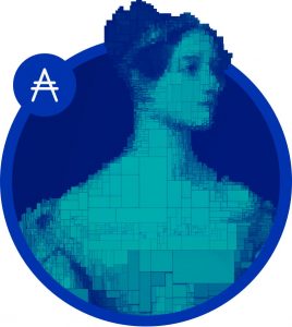 Cardano ADA Logo Blue Official Ada Lovelace Computer Programmer